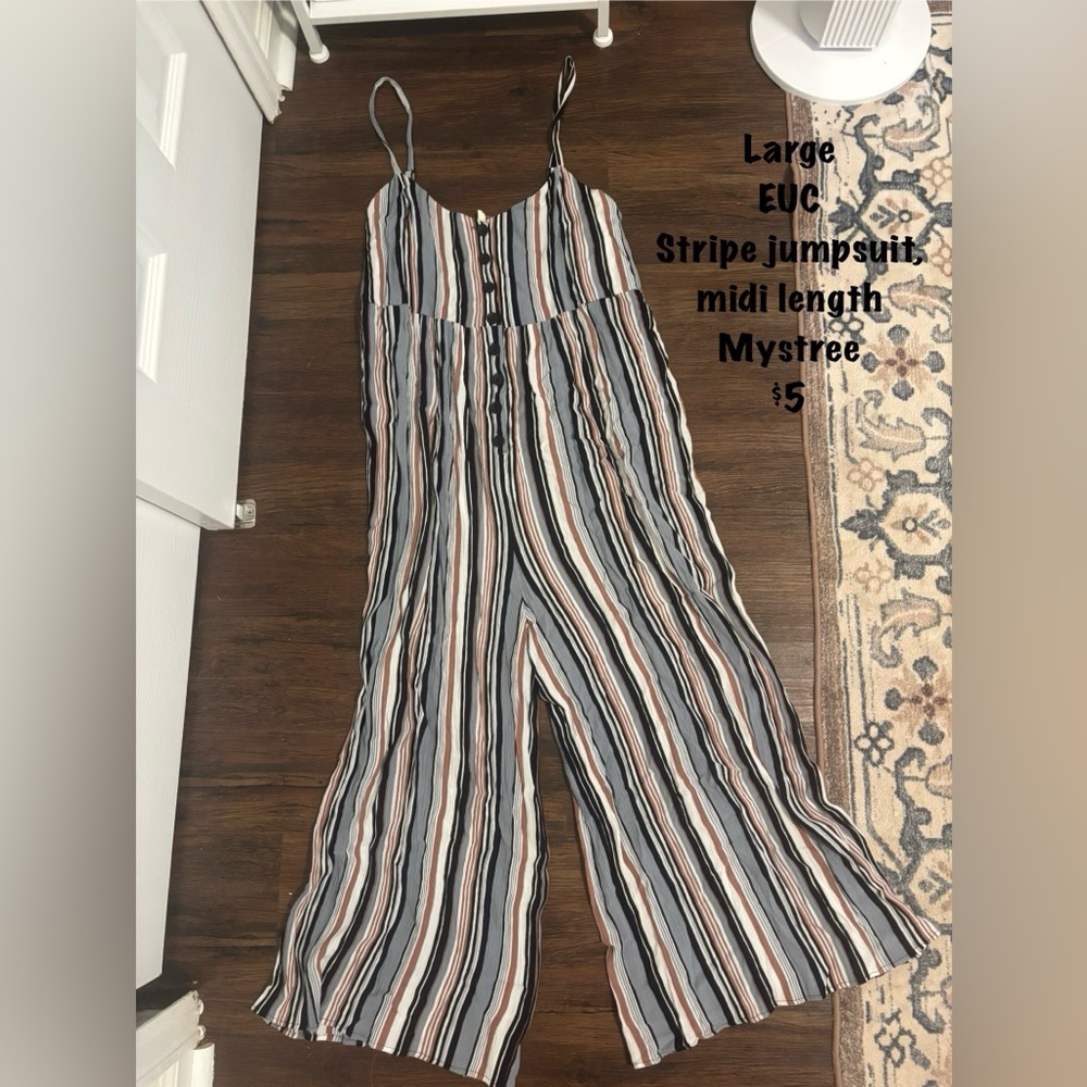 Stripe Jumpsuit